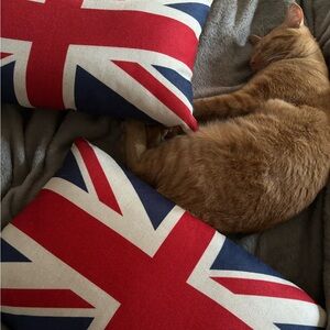 UK Flag Throw Pillow Set